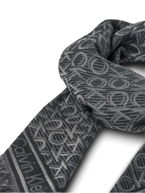 CALVIN KLEIN Aop Monogram Jacquard Scarf CALVIN KLEIN | LV04F8054GUB1